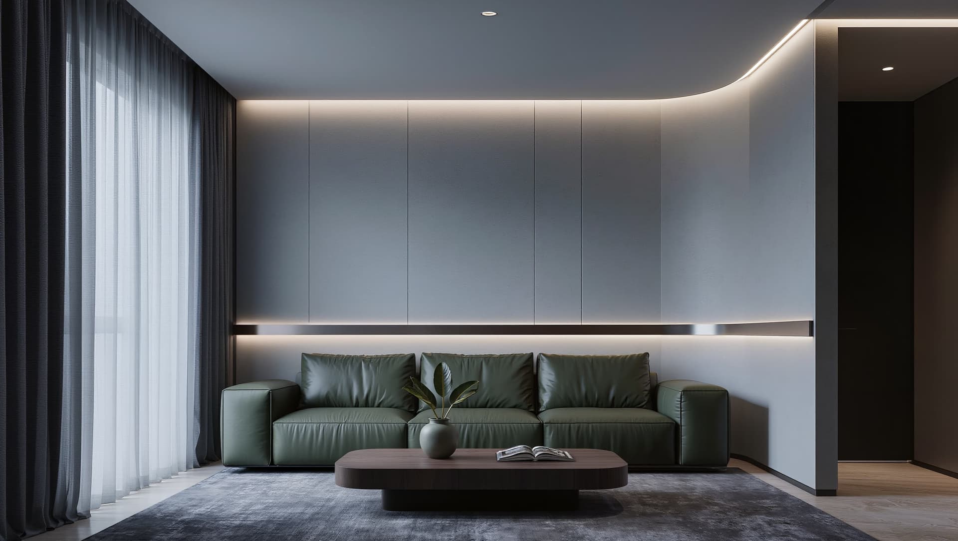 После уборки — гостиная