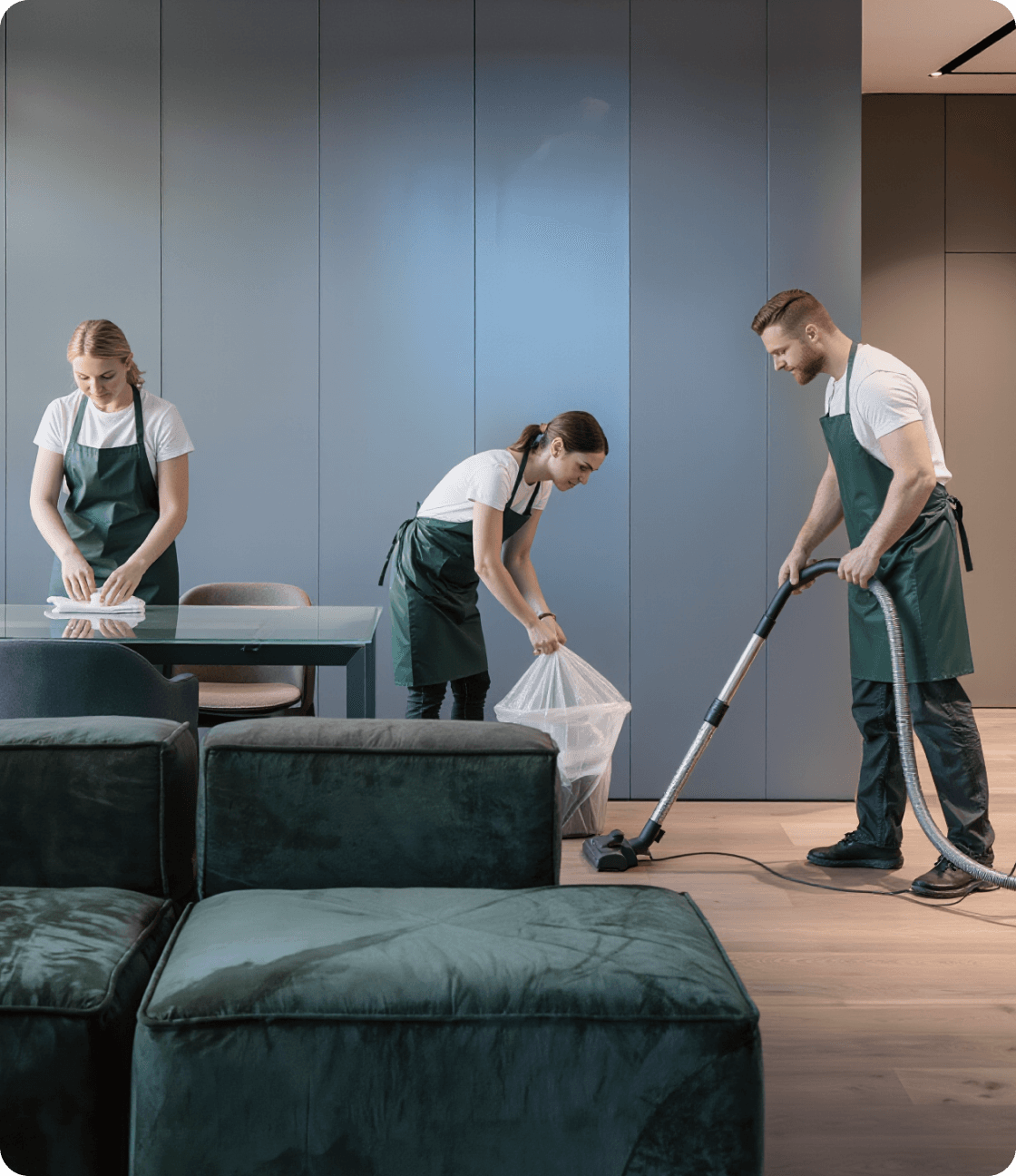 Профессиональные клинеры наведут порядок